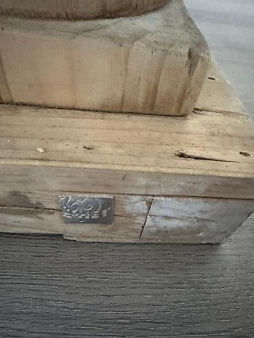 Rustik üslubda massiv ağacdan salon üçün iri ölçülü jurnal masası - şəkil 5