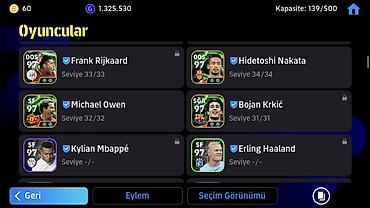 EFootball hesabı – güclü heyət və yüksək kollektiv güc Xüsusiyyətlər - şəkil 4