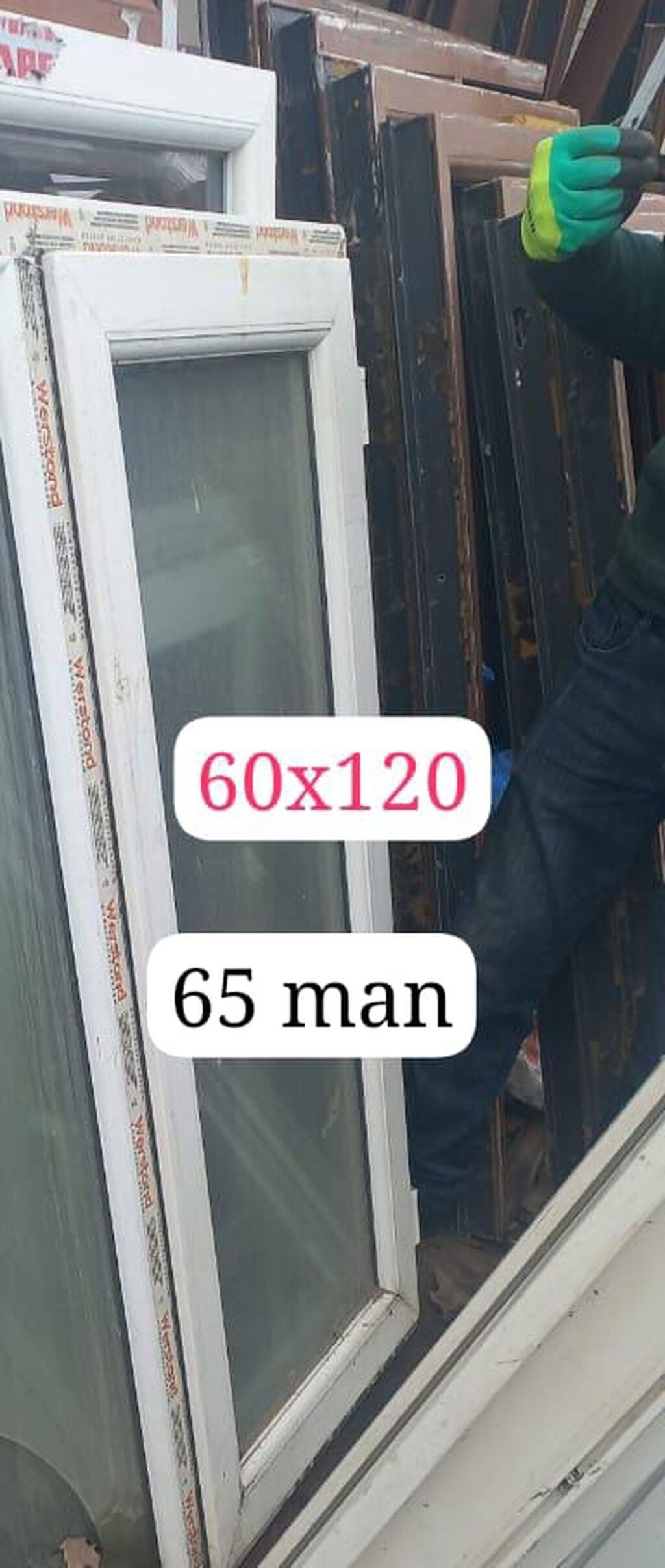 İşlənmiş İkiqat şüşə paketi Plastik pəncərə, Еni: 135 sm, Uzunluğu: 156 sm, Ödənişli quraşdırma - şəkil 2