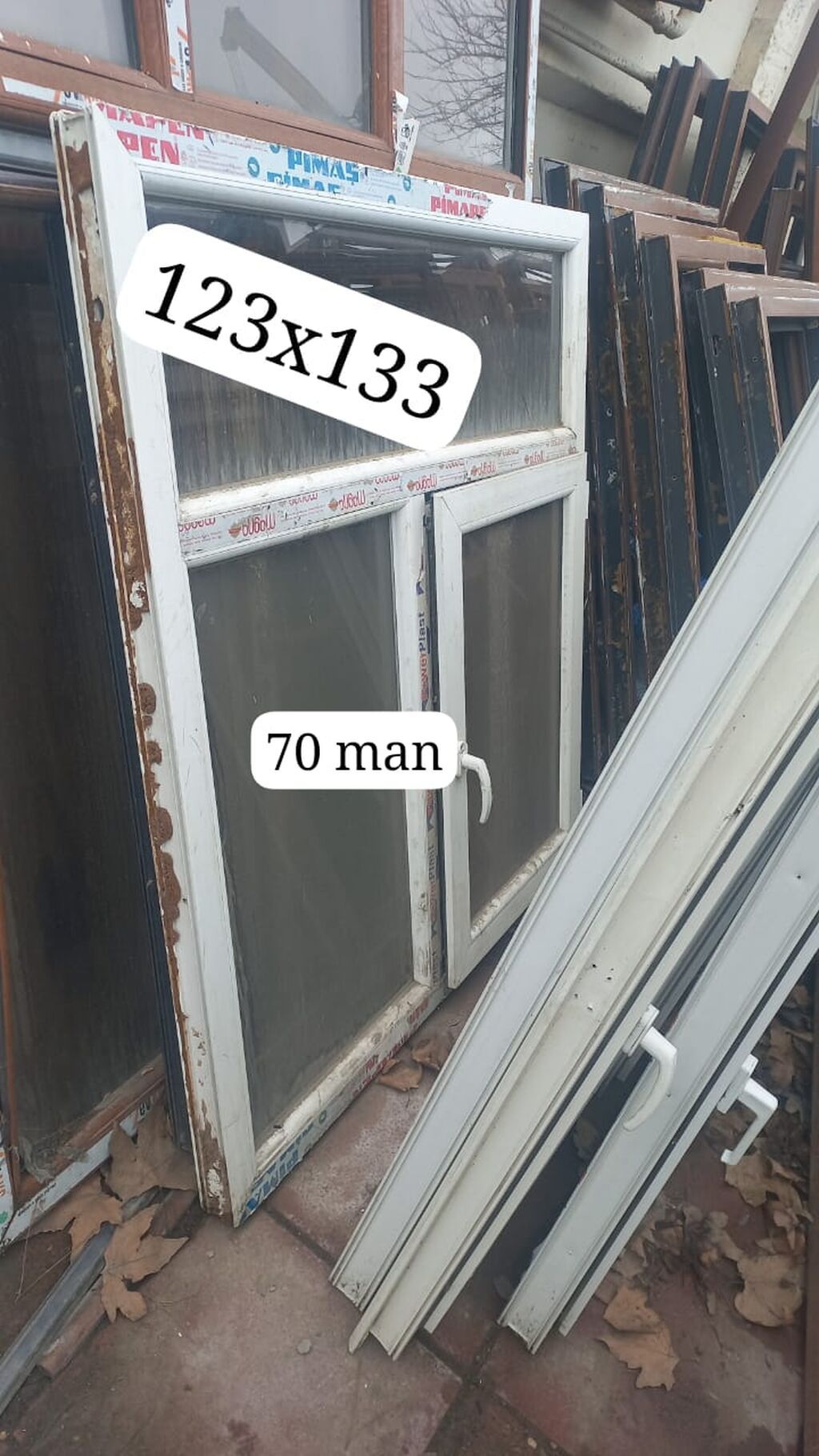 İşlənmiş İkiqat şüşə paketi Plastik pəncərə, Еni: 135 sm, Uzunluğu: 156 sm, Ödənişli quraşdırma - şəkil 4