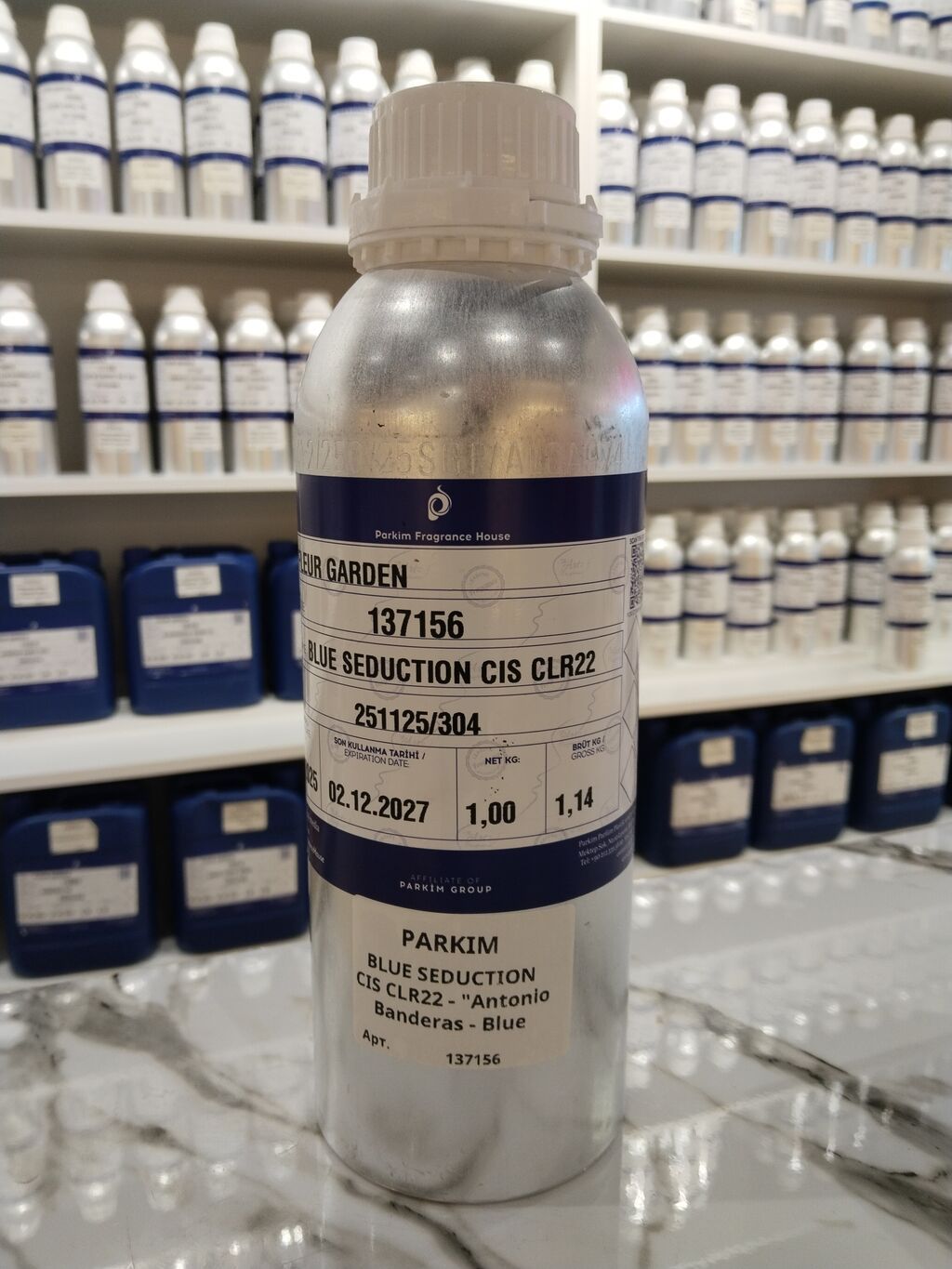 Parkim Fragrance House – ətir konsentratları (1 kq/alüminium bidon)