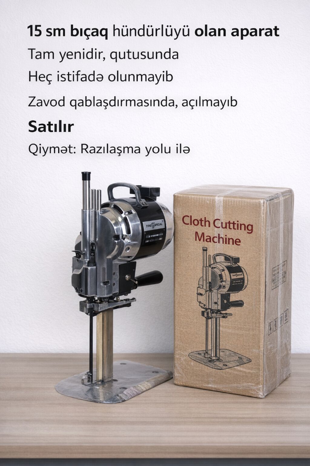 Dik kəsim bıçaq. Təzə. Karobkadadir. Bağlı vəziyyətde. 1 dəfə bele