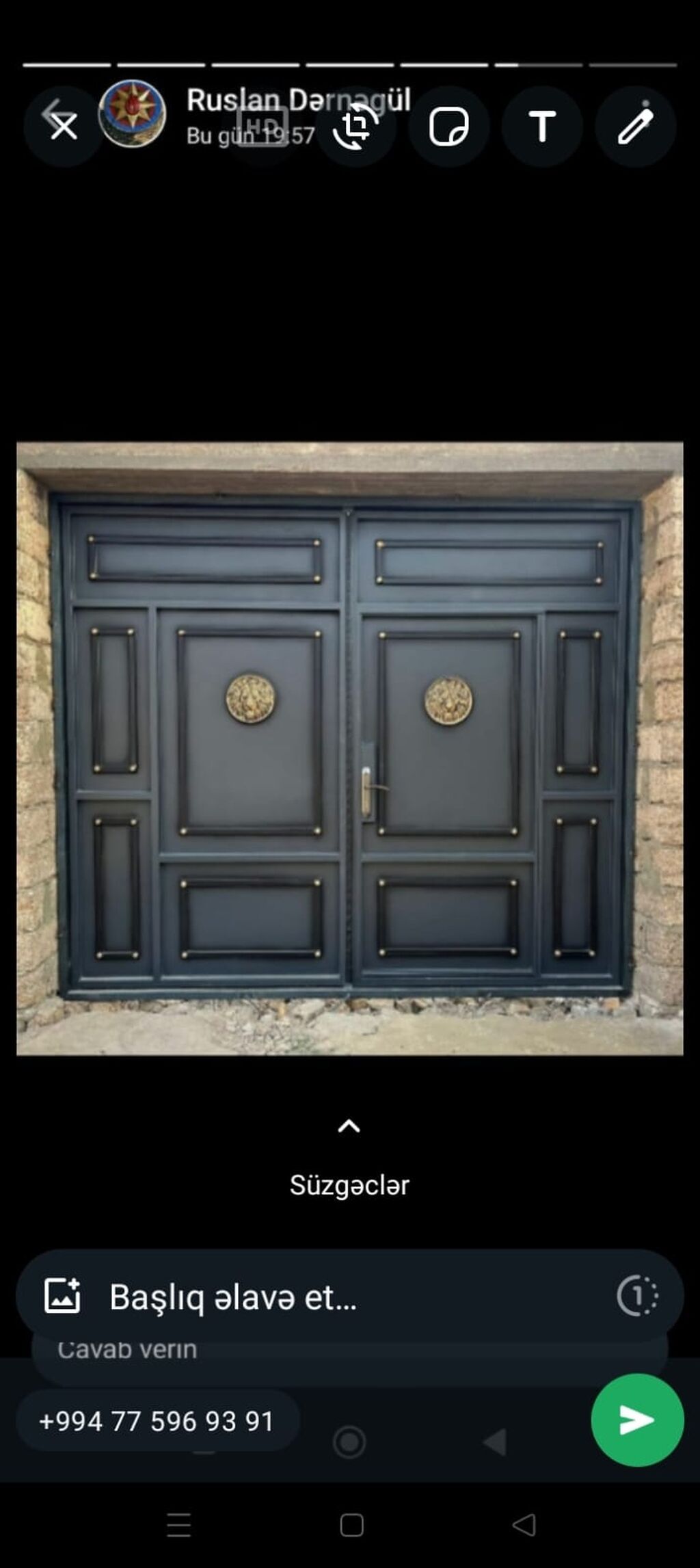 Kirititle verilir tek Şexsiyet vesiqesi ile 
Unvan Xirdalan