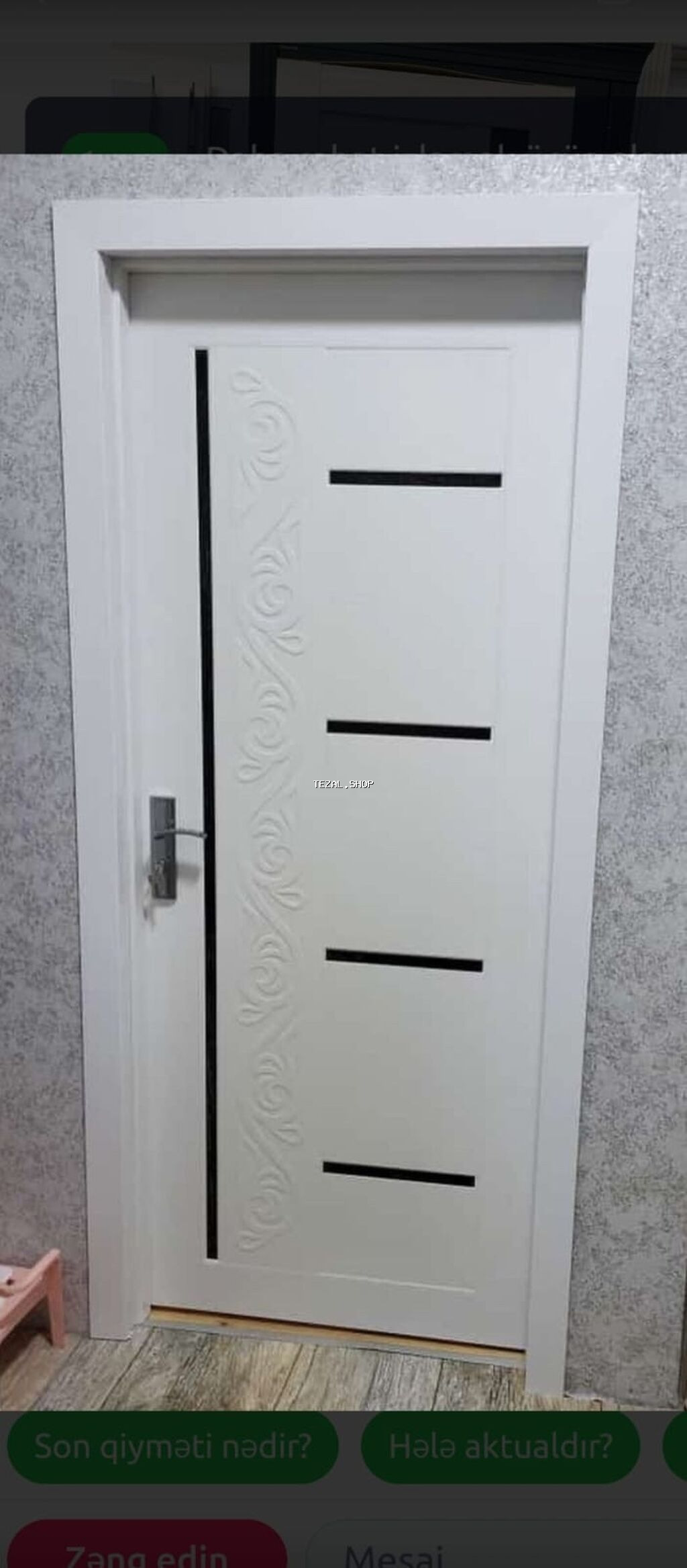 Yeni Otaq qapısı 90x205 sm Çərçivə ilə, Zəmanətli, Ödənişli quraşdırma, Ödənişli çatdırılma, Rayonlara çatdırılma