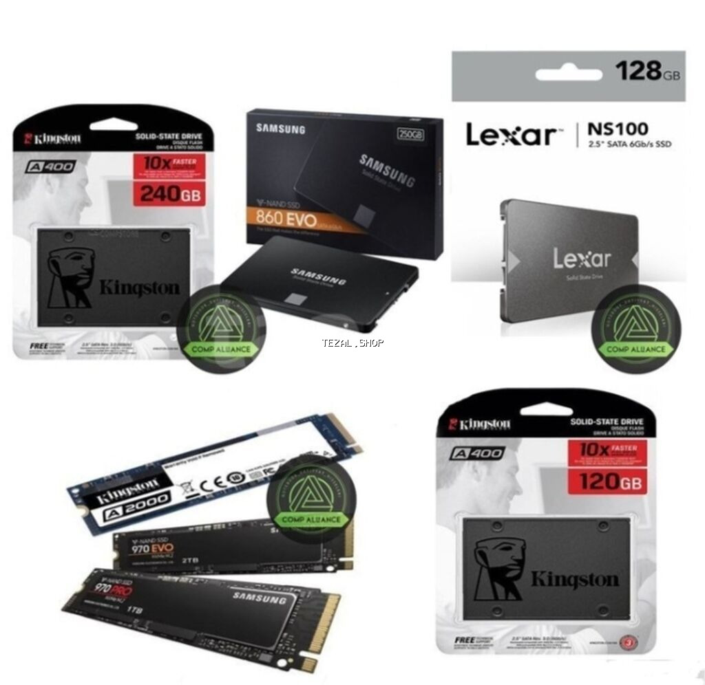 Fərqli həcmdə və fərqli növlərdə müxtəlif brendlərin yaddaş qurğuları