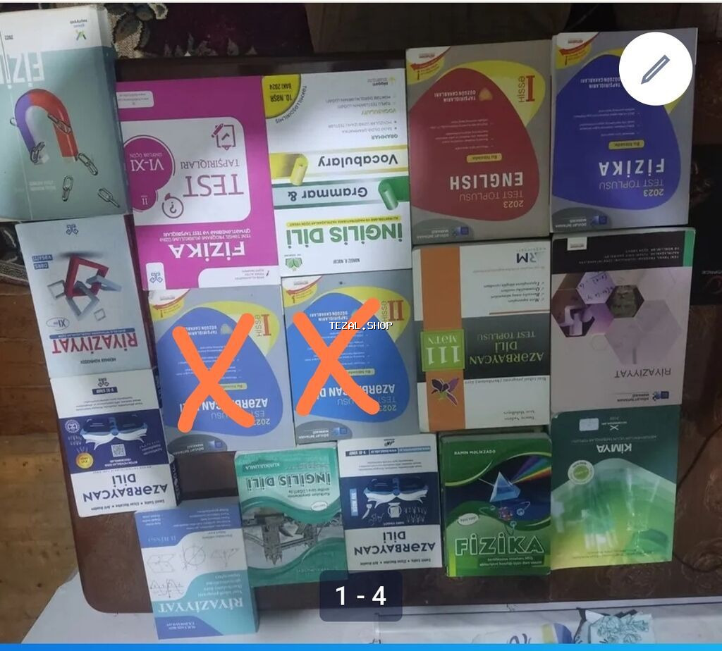 Salam gördüyünüz kitablar satılır Qiymətini qeyd edirəm her birinin