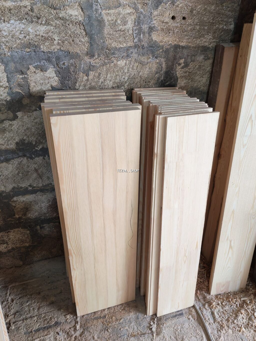 Təbii ağacdan hazırlanmış pilləkən pilləsi və məhkərlər, Topdan və - şəkil 3