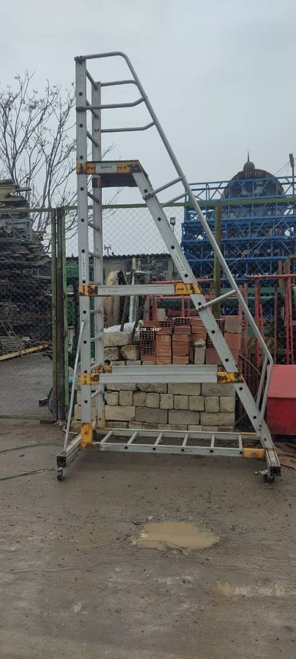 Строительные леса —scaffold-demir ayaqaltilar tikintide - şəkil 3