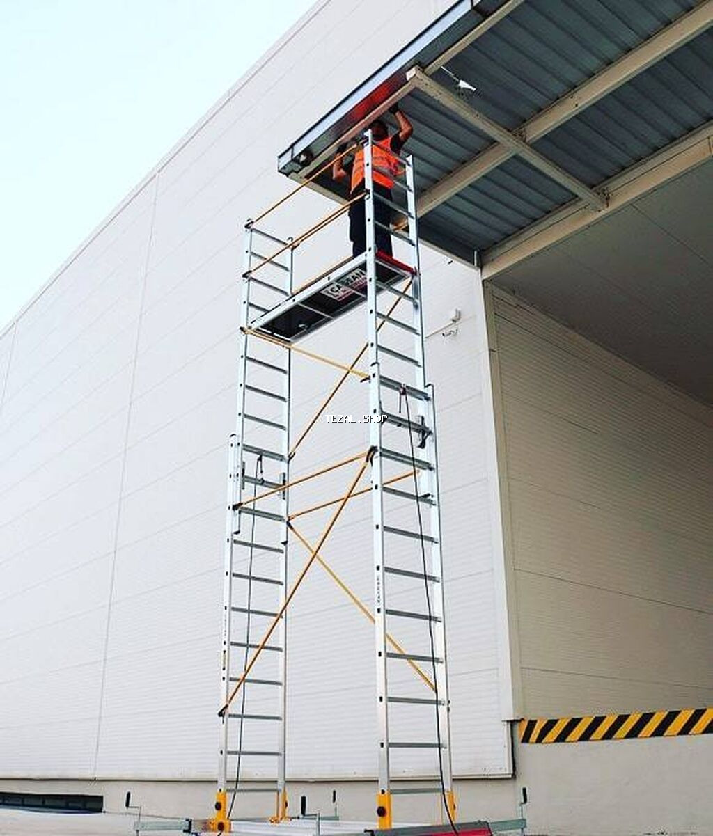 Строительные леса —scaffold-demir ayaqaltilar tikintide