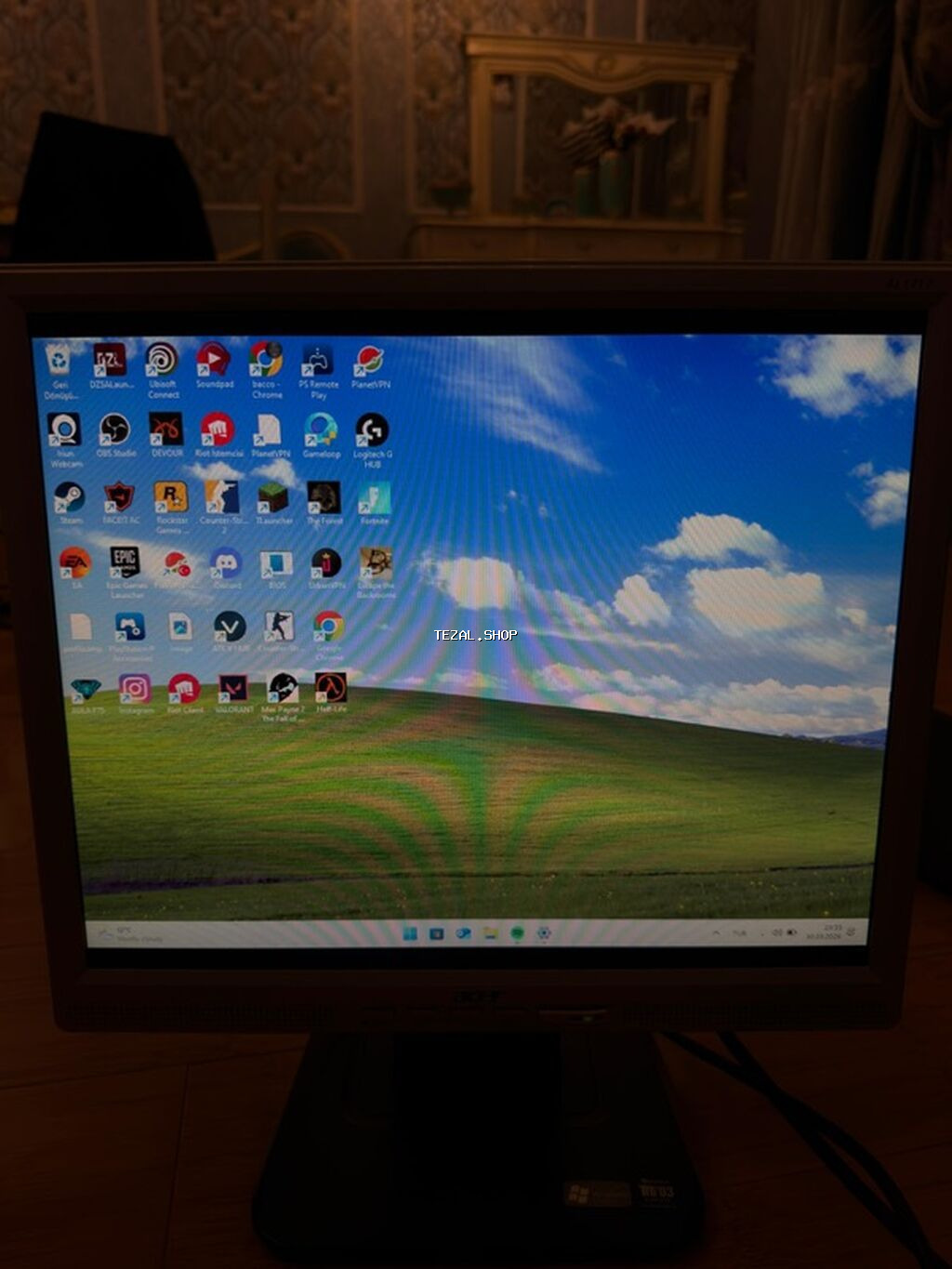 Acer AL1717 LCD monitor Oyun,Televizor Kimi istifade edile biler Yeni