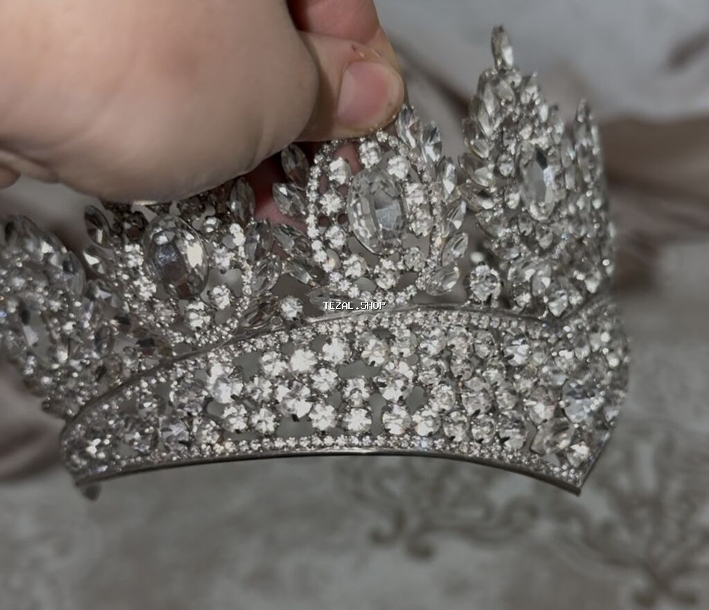 Swarovski qaşlarla gəlin tacı, baha alinib Ukraynada. klassik kraliça - şəkil 2