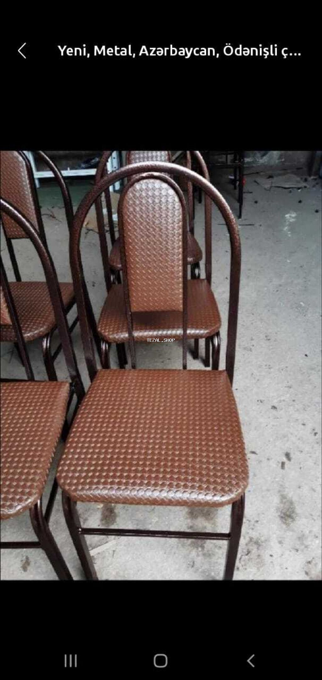 Mətbəx üçün, Yeni, Qatlanmayan, rəng - Bej Stul - şəkil 3