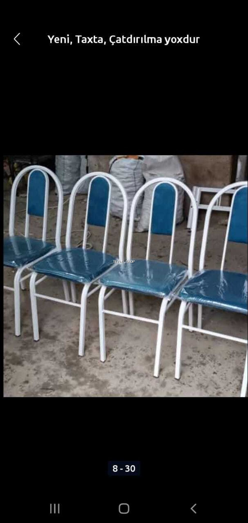 Mətbəx üçün, Yeni, Qatlanmayan, rəng - Bej Stul - şəkil 4