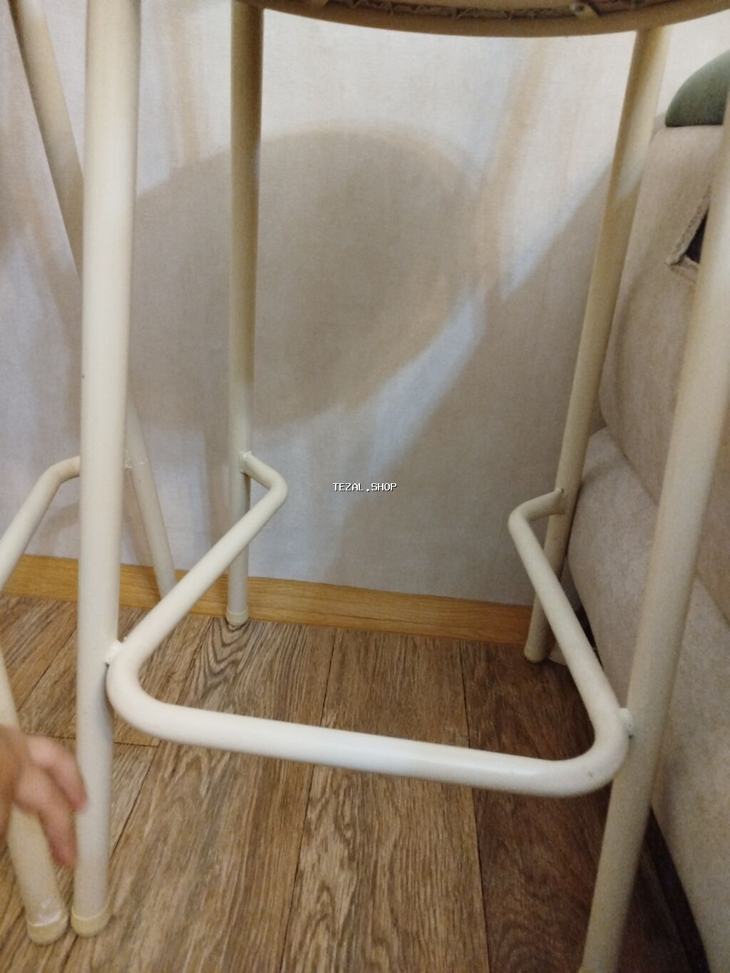 Məhsul: 2 ədəd bar taburesi/stul - Rəng: krem (bej tonları) - Karkas - şəkil 4