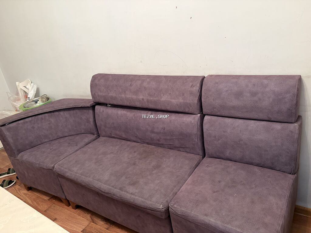 Künc divan, İşlənmiş, Bazalı, Vеlur parça, Çatdırılma yoxdur