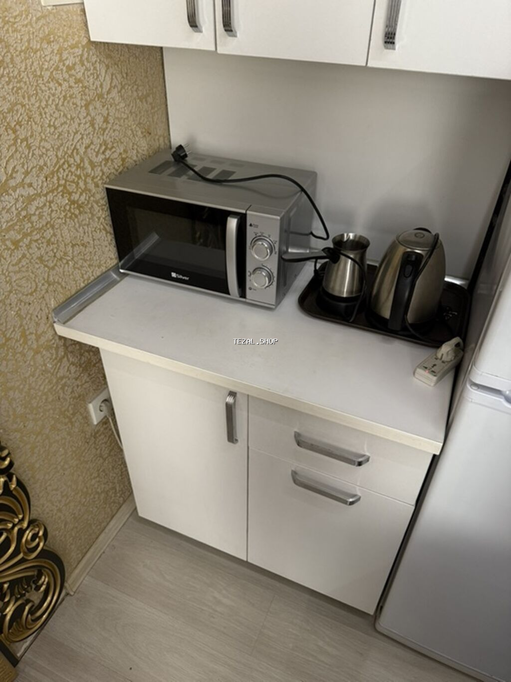 Mətbəx üçün yığma şkaf dəsti - Rəng: ağ - Üst modullar: 3 qapılı asma - şəkil 3