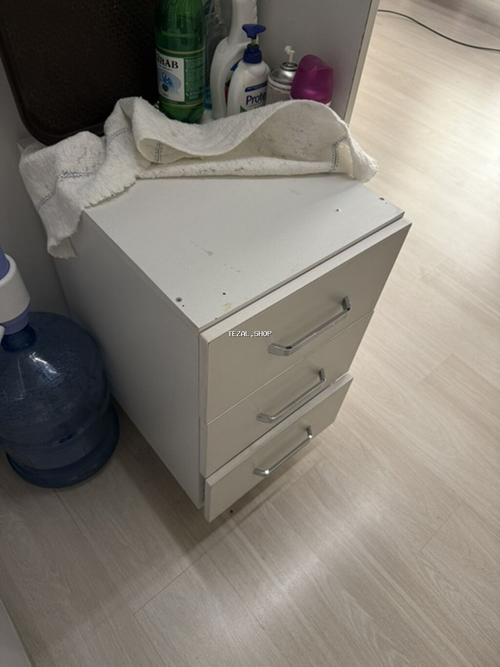 Mətbəx üçün yığma şkaf dəsti - Rəng: ağ - Üst modullar: 3 qapılı asma - şəkil 5