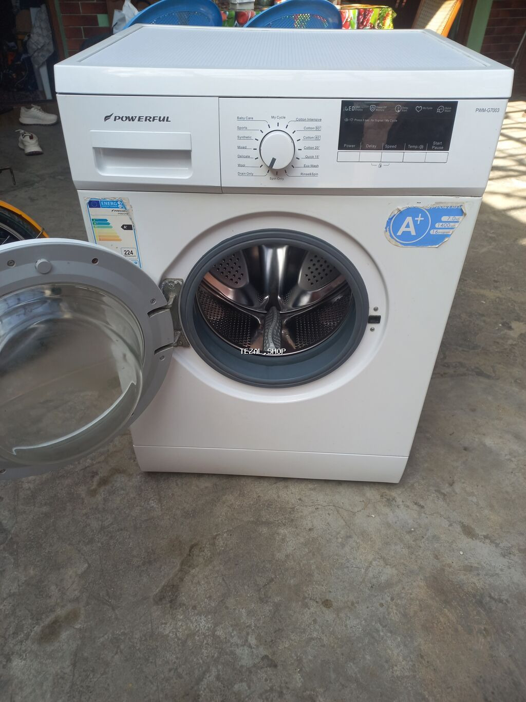 POWERFUL PWM-G7030 önyükləməli paltaryuyan maşın. Hecbir prablemi - şəkil 3