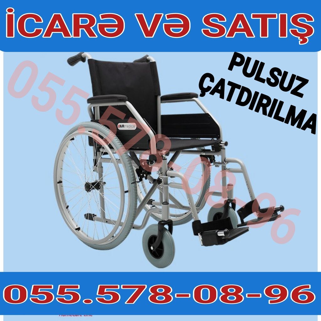 İcarə və satış üçün əlil arabası – yüngül və dayanıqlı konstruksiya