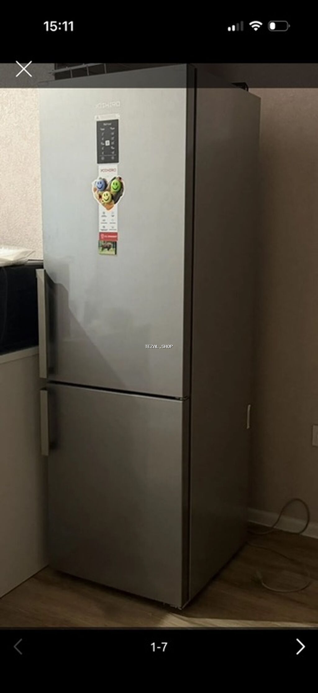 2 qapılı Yoshiro Soyuducu Satılır, rəng - Gümüşü