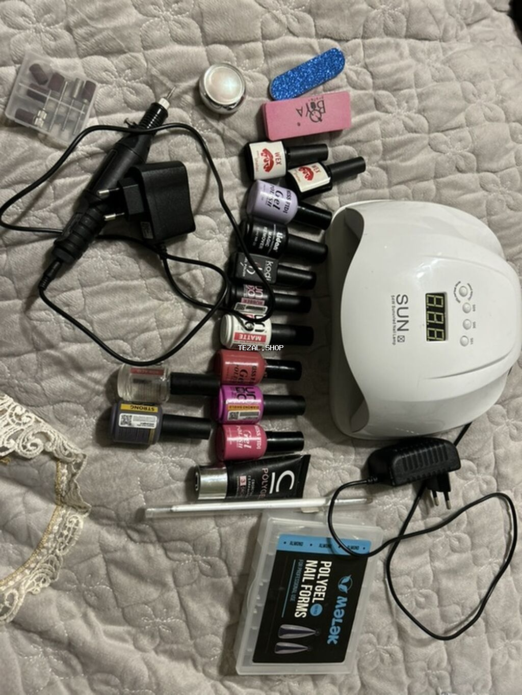 Gel manikür üçün tam dəst. Manikur aparatini satmiram Özüm özüme