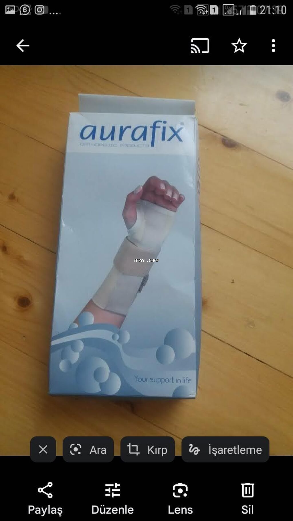 AURAFIX bilək-barmaq dəstəyi (ortopedik) - Marka: Aurafix –