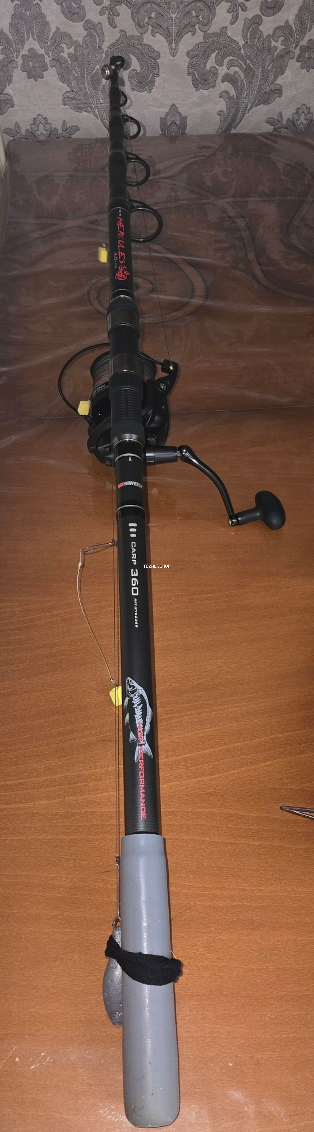 Salam. 2 spininq 3.6m 4 lb və 2 əd katuşka Darmelli 8000. Ümumi