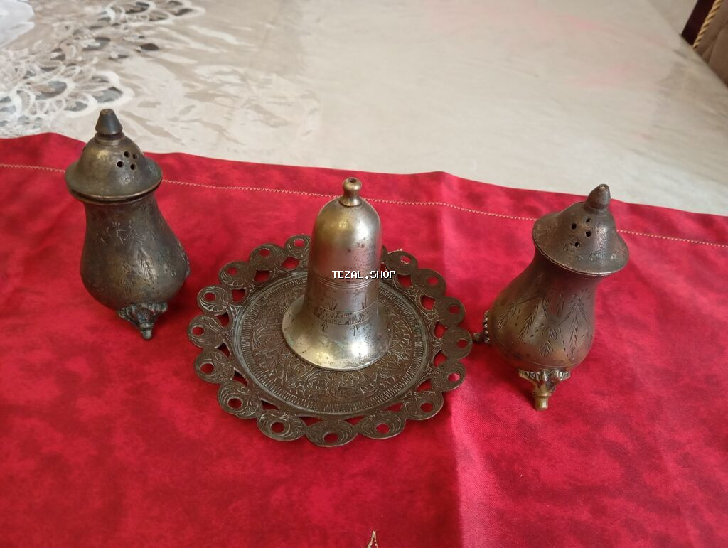 Kolleksiya üçün bürünc süfrə dəsti - Dörd hissəli dekorativ dəst: 2