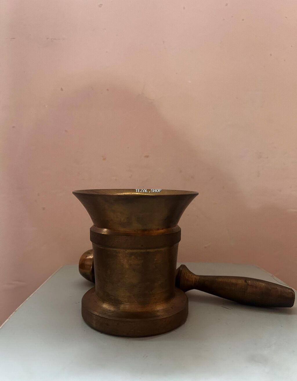 Qədimi, ağır həvəngdəstə möhkəm və davamlıdır. Zədəsi yoxdur - şəkil 2