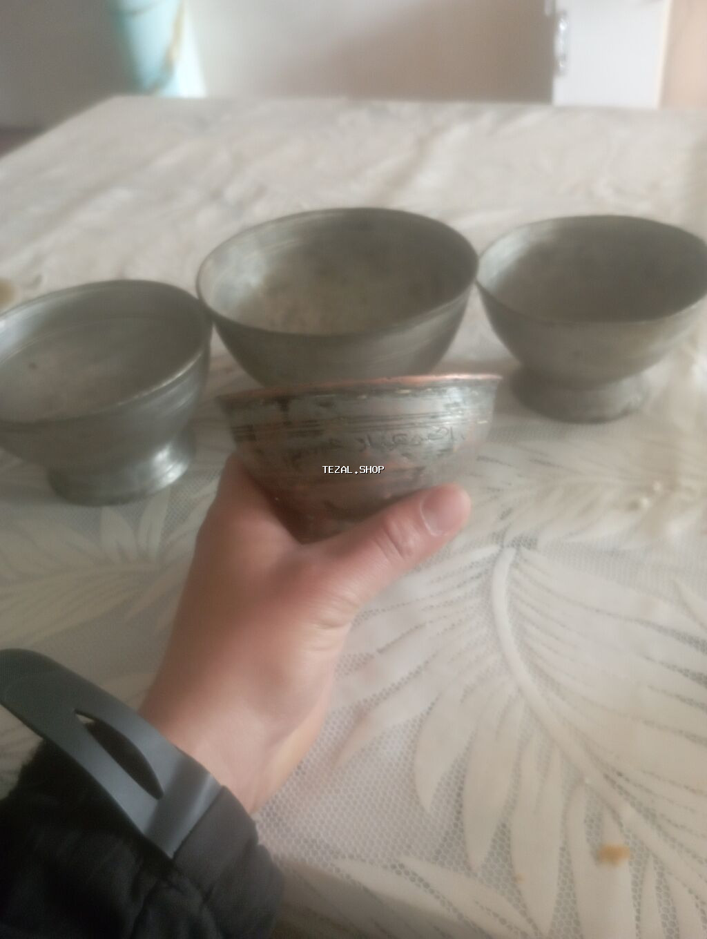 Kasalar, 4 ədədli dəst, rəng - Boz, Metal - şəkil 3