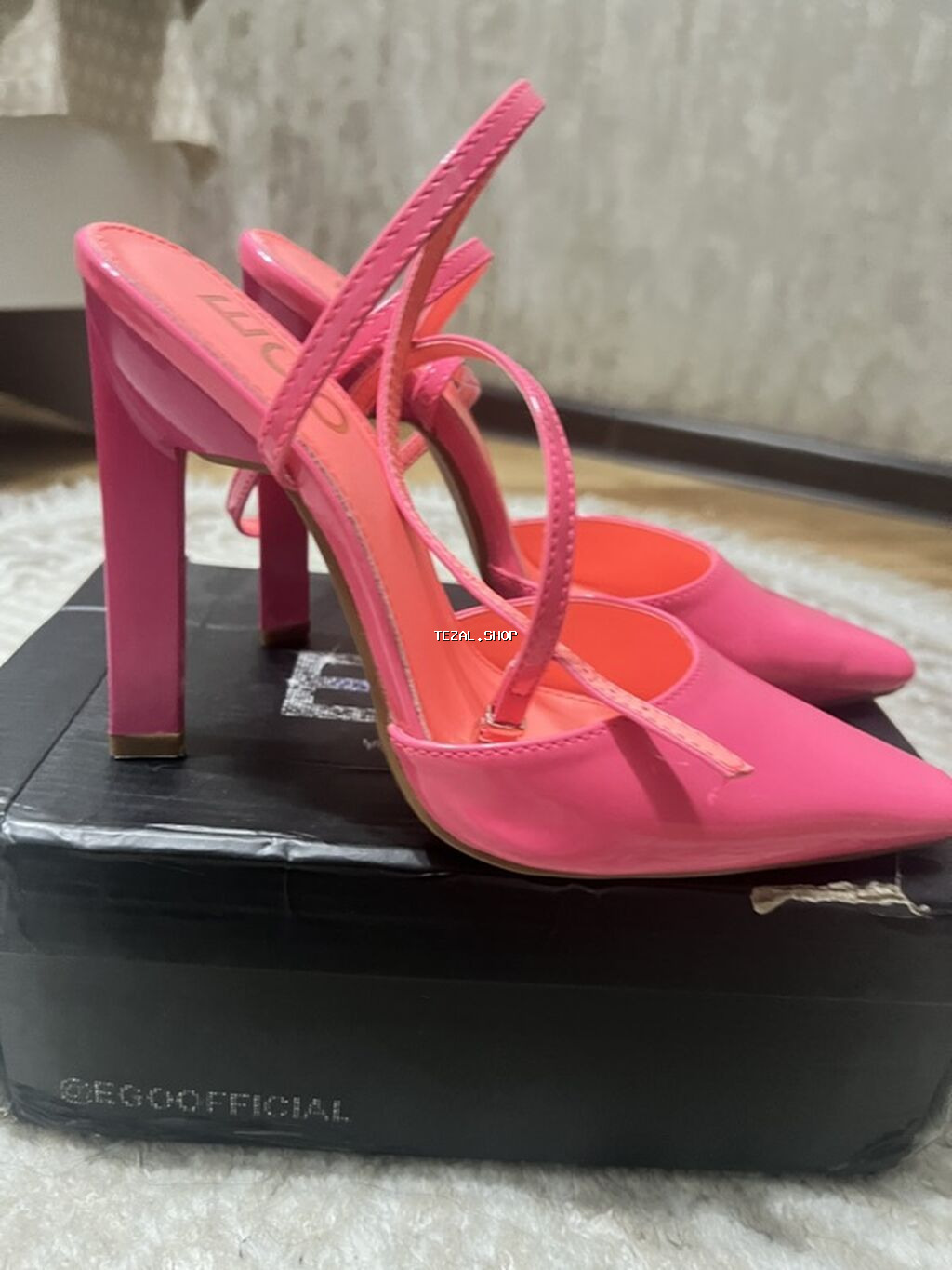 EGO brendi qadın ayaqqabısı - Model: hündürdaban səndəl/pump - Rəng