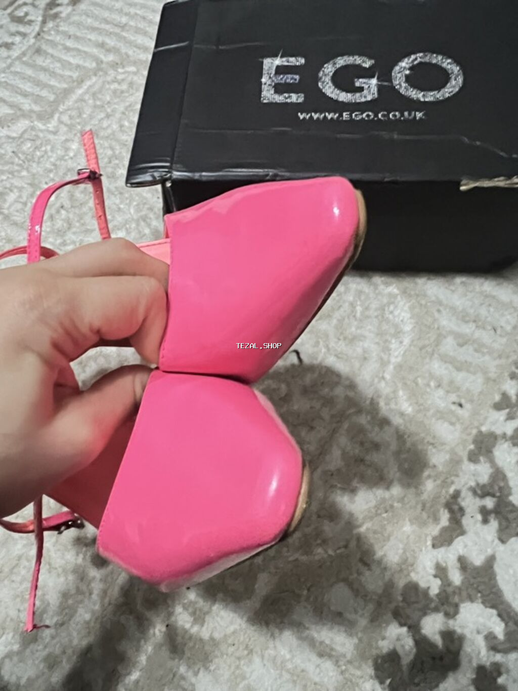 EGO brendi qadın ayaqqabısı - Model: hündürdaban səndəl/pump - Rəng - şəkil 3