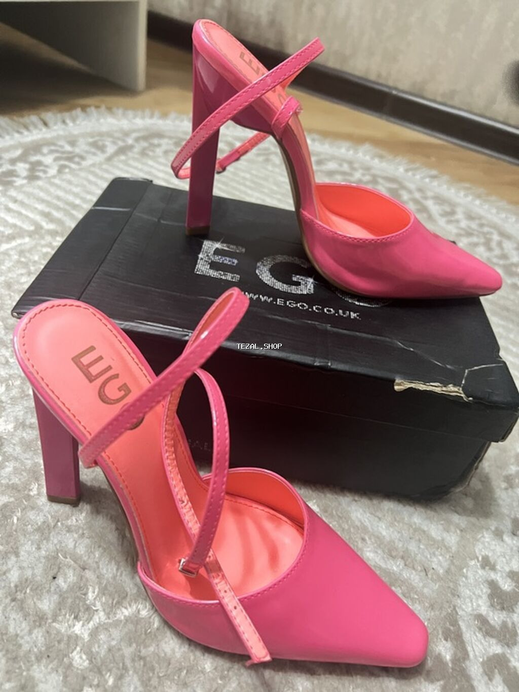 EGO brendi qadın ayaqqabısı - Model: hündürdaban səndəl/pump - Rəng - şəkil 4