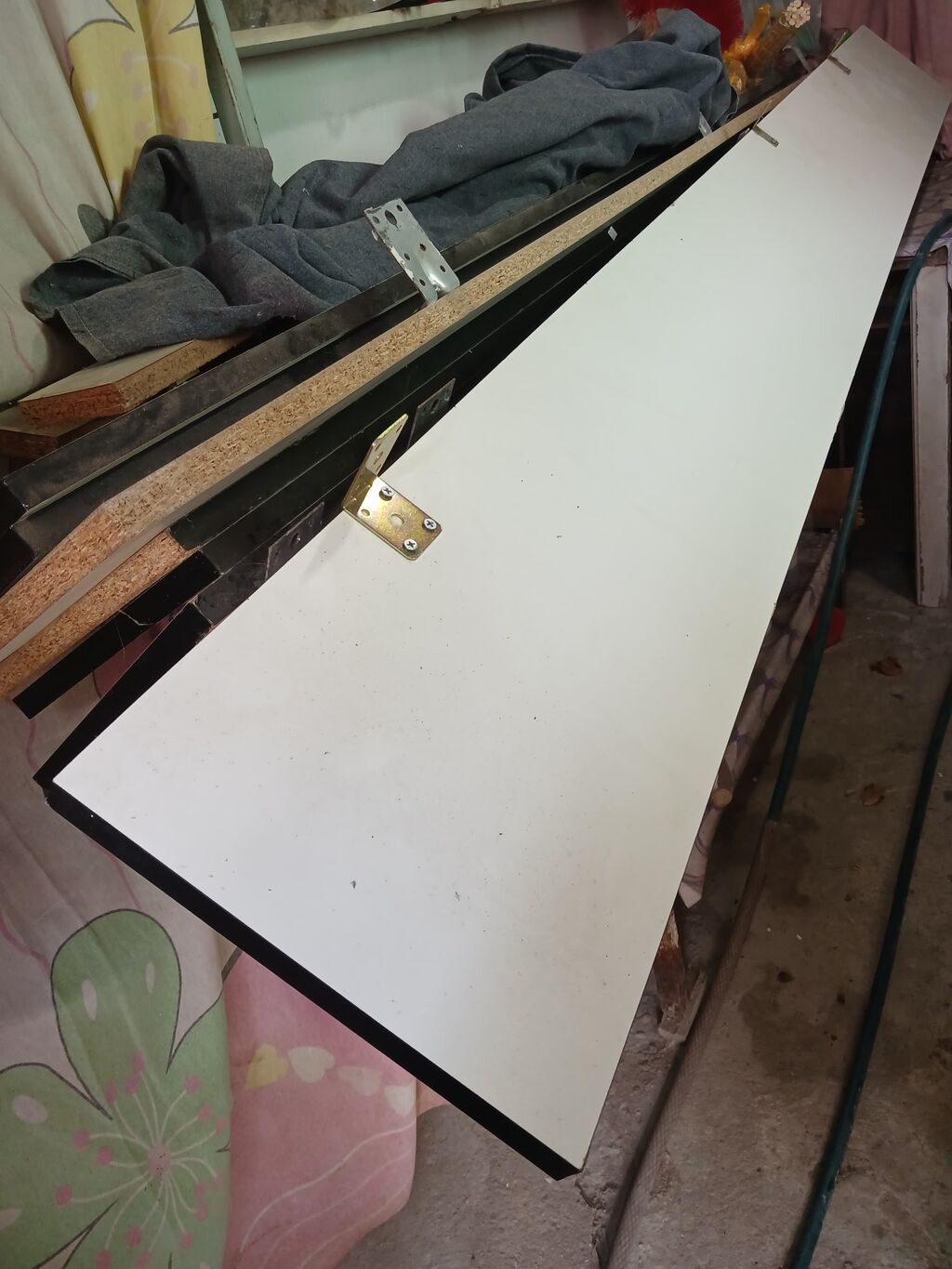 Ağ rəngli laminat mebel qapısı/paneli dəsti - Material: MDF/LDSP
