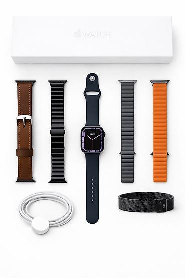 İşlənmiş, Smart saat, Apple, Suya davamlı, rəng - Qara - şəkil 2