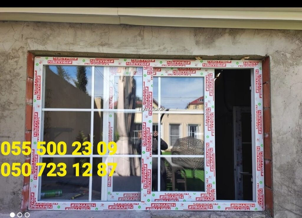 Yana Siyirməli Qapı Ve Pəncərələr. Alüminium. Plastik. Şüşə