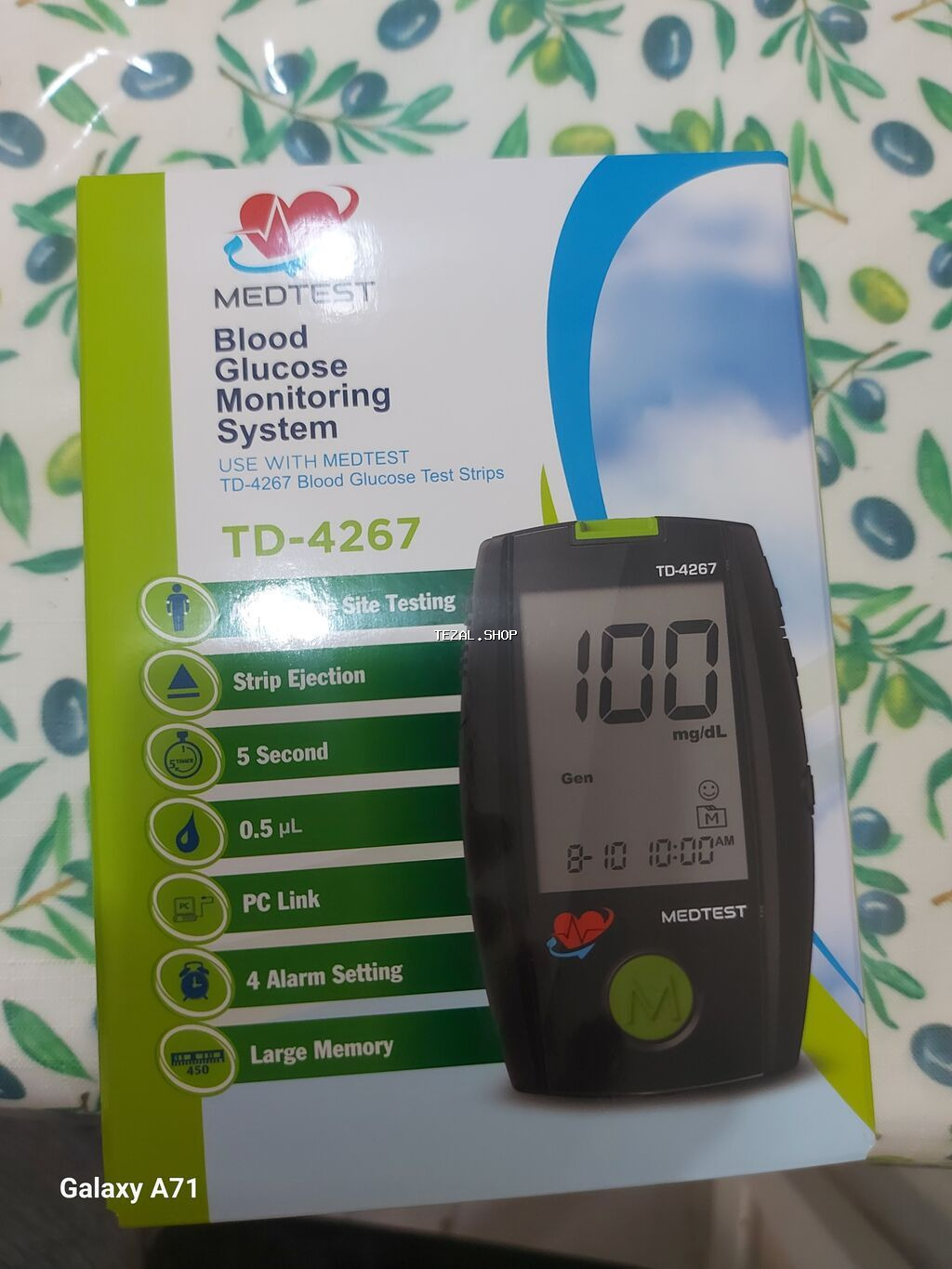 MedTest TD-4267 qan qlükoza ölçmə sistemi - Model: TD-4267 (Blood