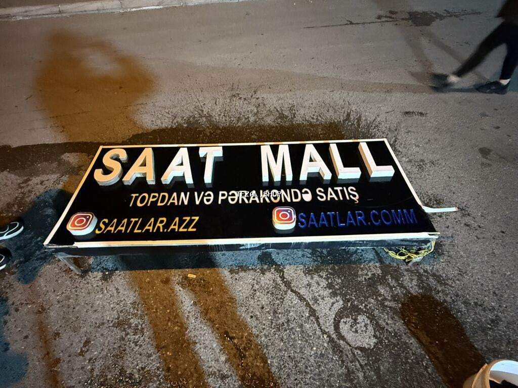 SAAT MALL Reklami isigli Reklamdi Cox Az Islenib Sadece Olaraq