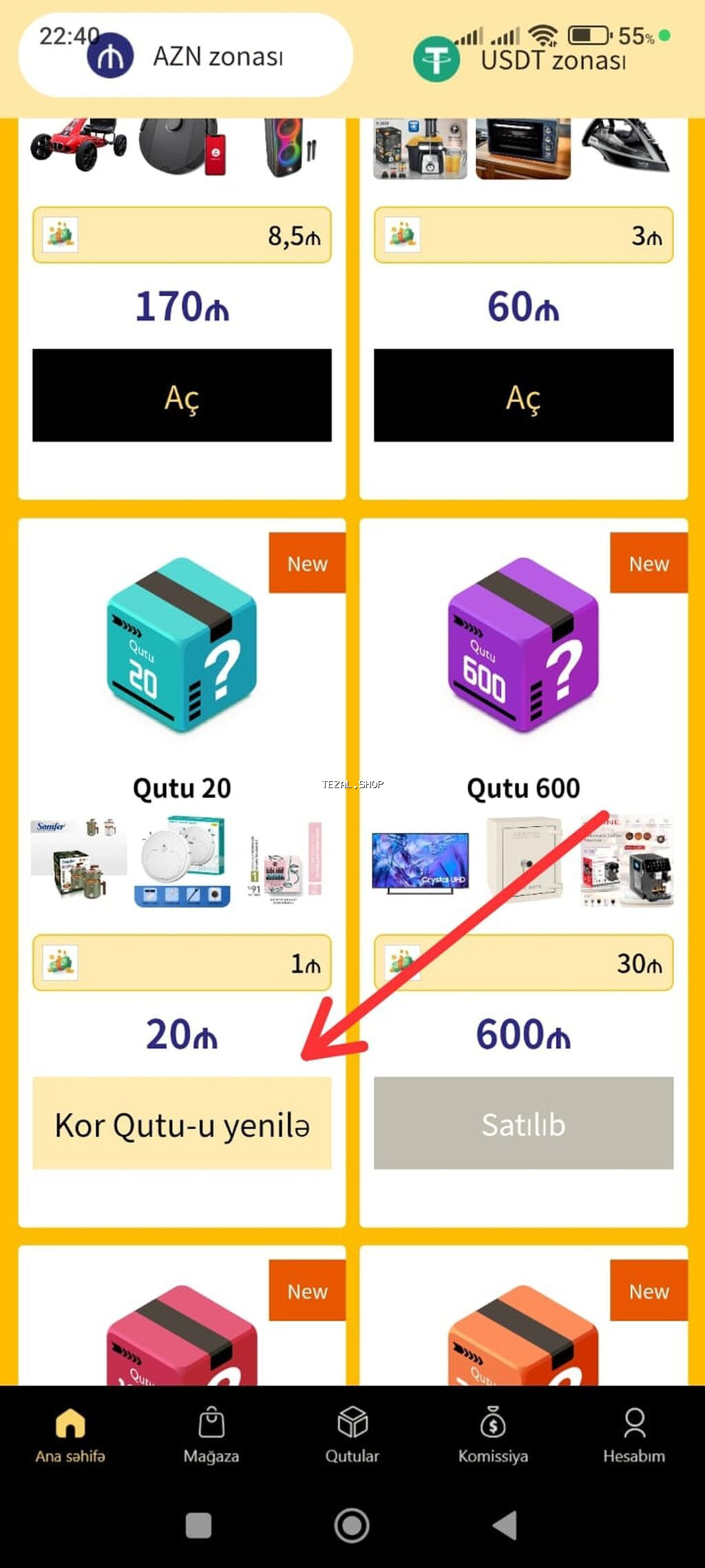 Any Unboxing – reklam izləmə ilə gəlir qazandıran mobil platforma - şəkil 5