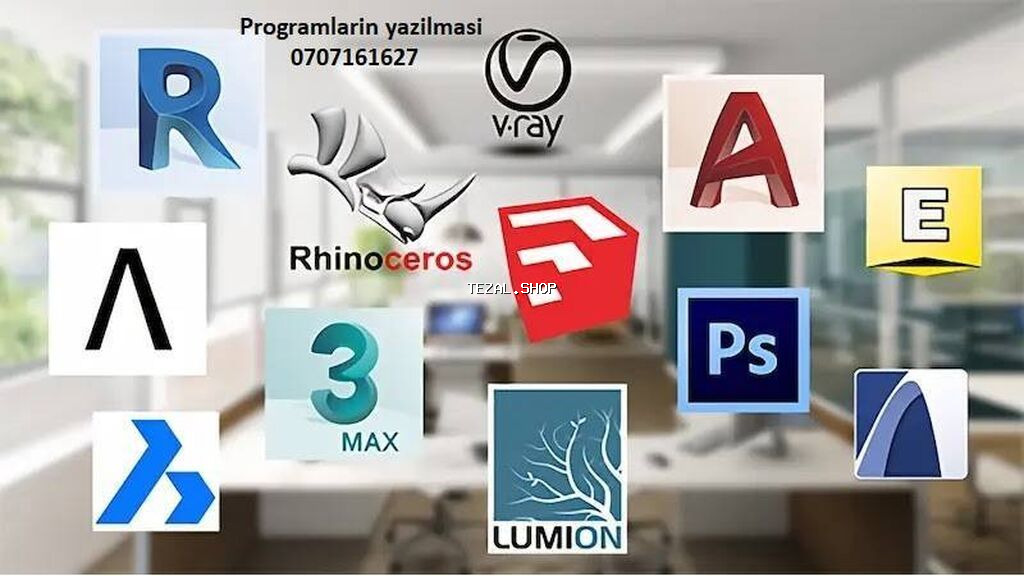 Utun nov qrafik dizayn, hesabat ve s. proqramlarin yazilmas -