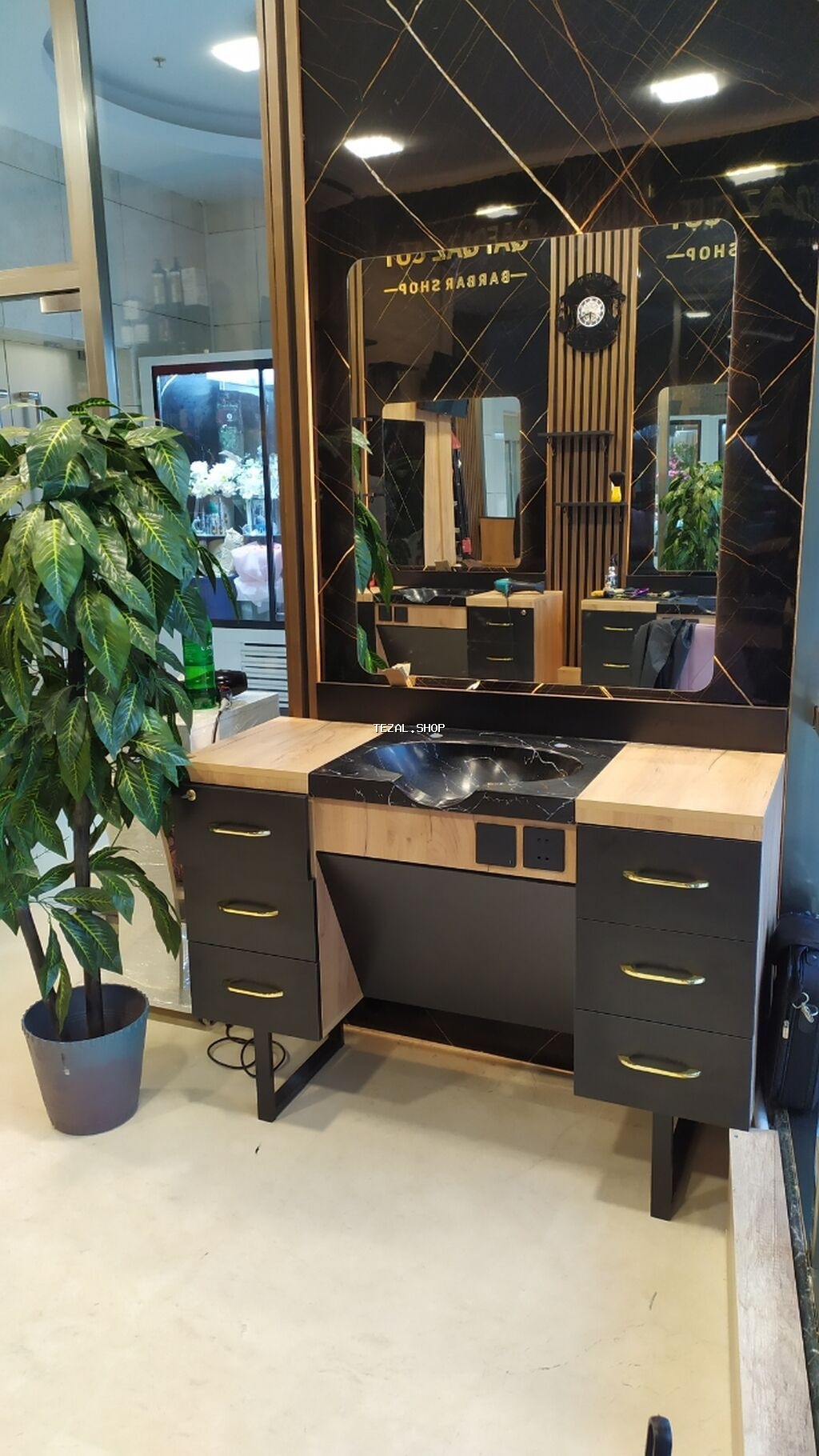 Düz masa, Siyirməli, Polkalı, Teksturalı laminat