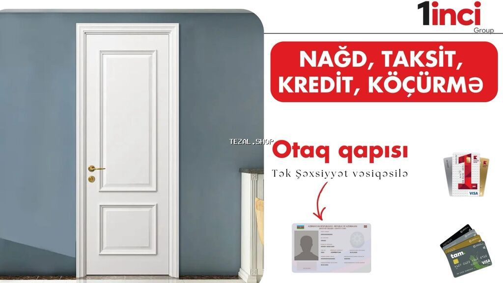 Otaq qapısı - Klassik dizaynlı, ağ rəngli otaq qapısı - Dekorativ