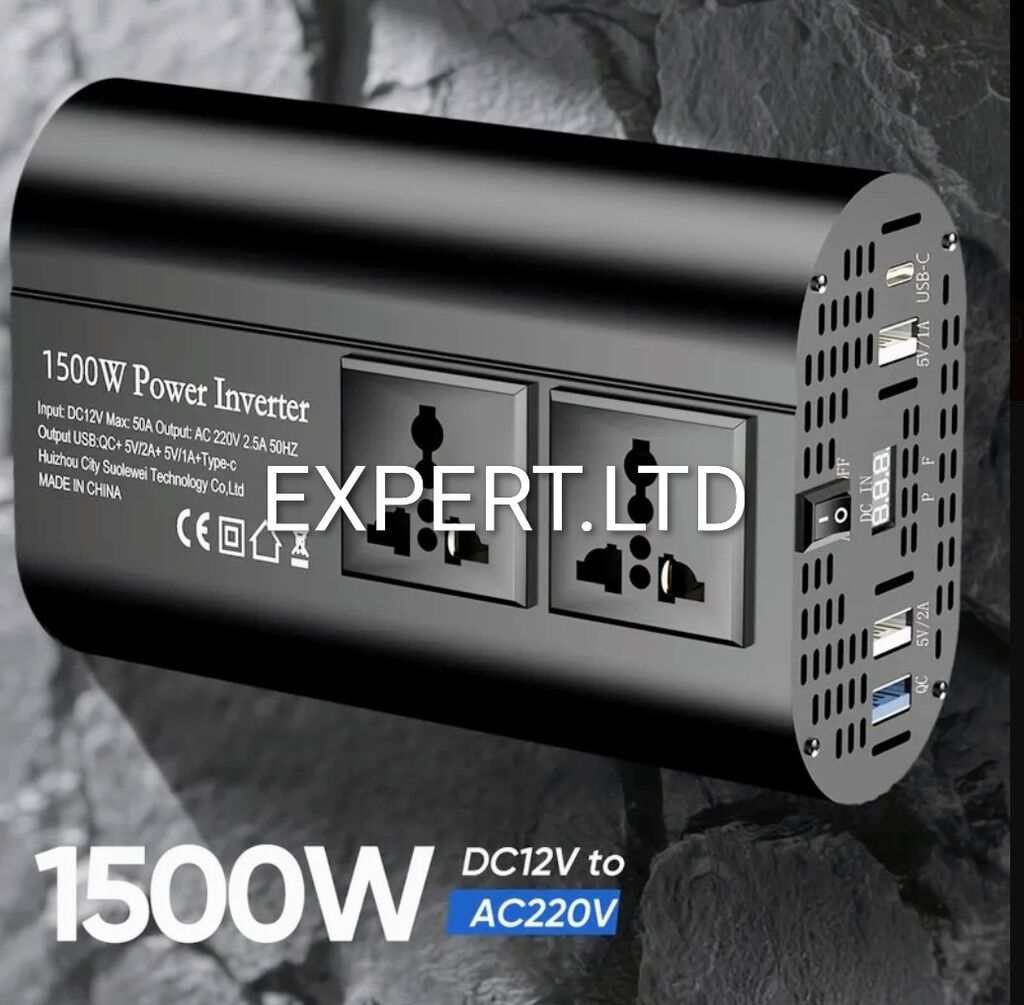 Yeni Inverter, 700-1500 Vt, 12 - 220 volt, Ünvandan götürmə, Ödənişli çatdırılma, Rayonlara çatdırılma