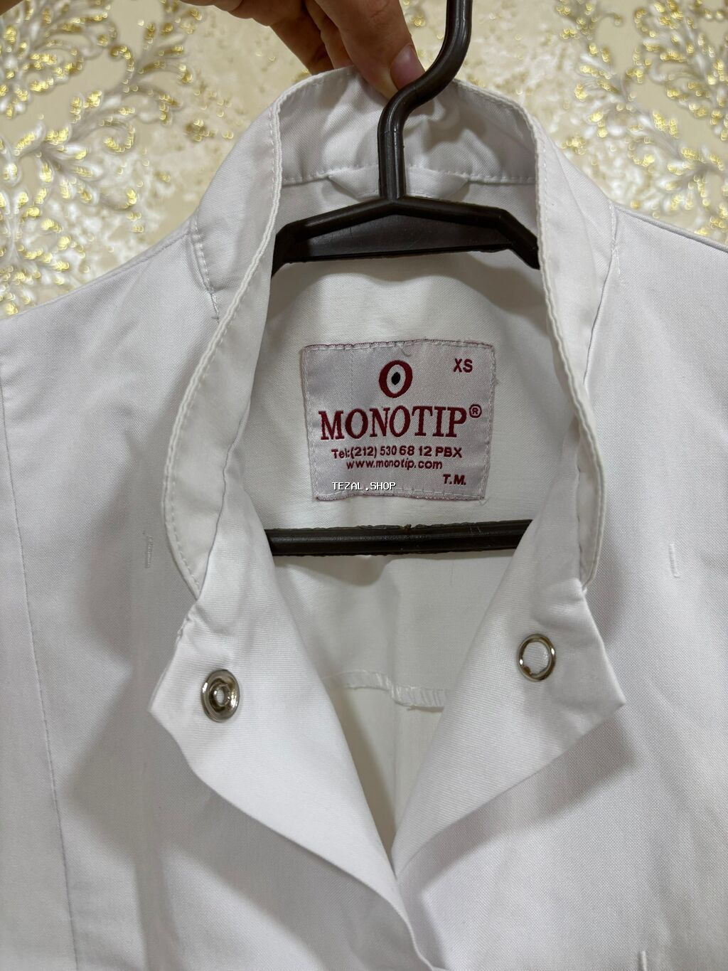 Monotip markalı ağ laboratoriya/xalat, yenidir. 1 dəfə Universitet - şəkil 2