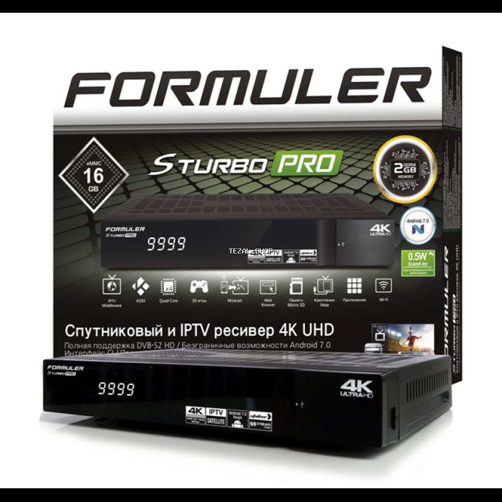 Krosna Formuler 4K ULTRA S Turbo PRO CI IPTV Andoid Aparat Tuner