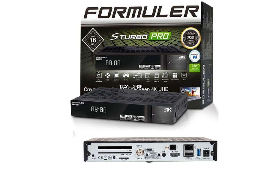 Krosna Formuler 4K ULTRA S Turbo PRO CI IPTV Andoid Aparat Tuner - şəkil 4