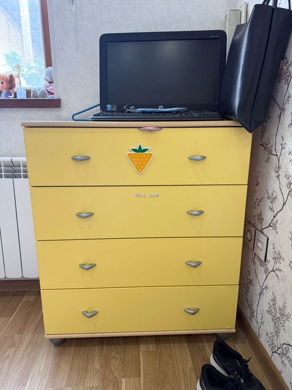 Oğlan və qız üçün, İşlənmiş, 2 təknəfərlik çarpayı, Yazı masası, Dolab, Komod - şəkil 4