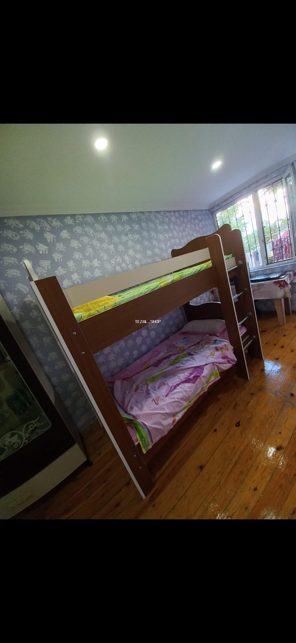 Oğlan və qız üçün, Çarpayı, Matrassız, Siyirməsiz, Taxta