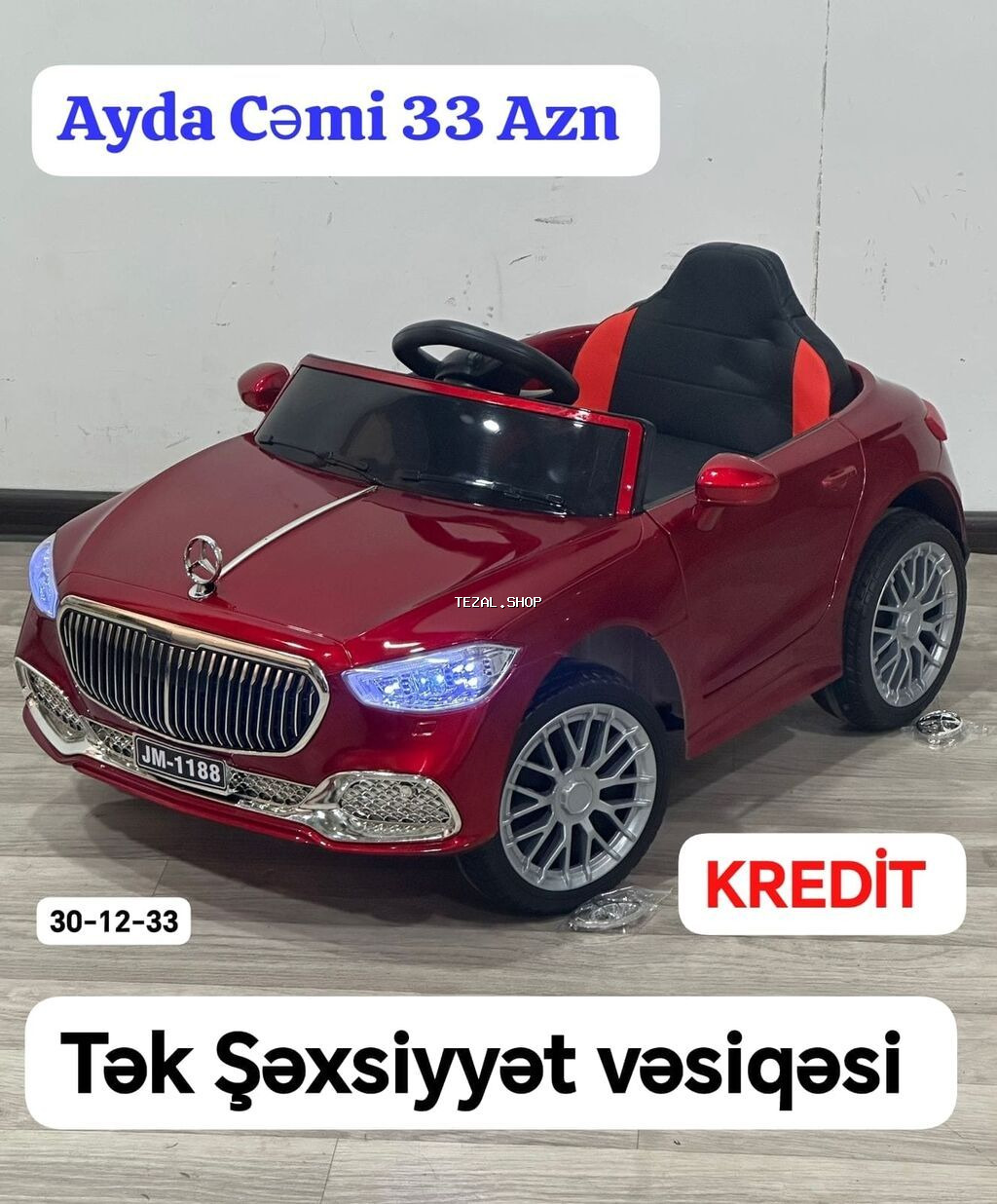 ✅kredit uşaq avtomobili uşaq maşınları ✅kredit tək şəxsiyyət vəsiqəsi