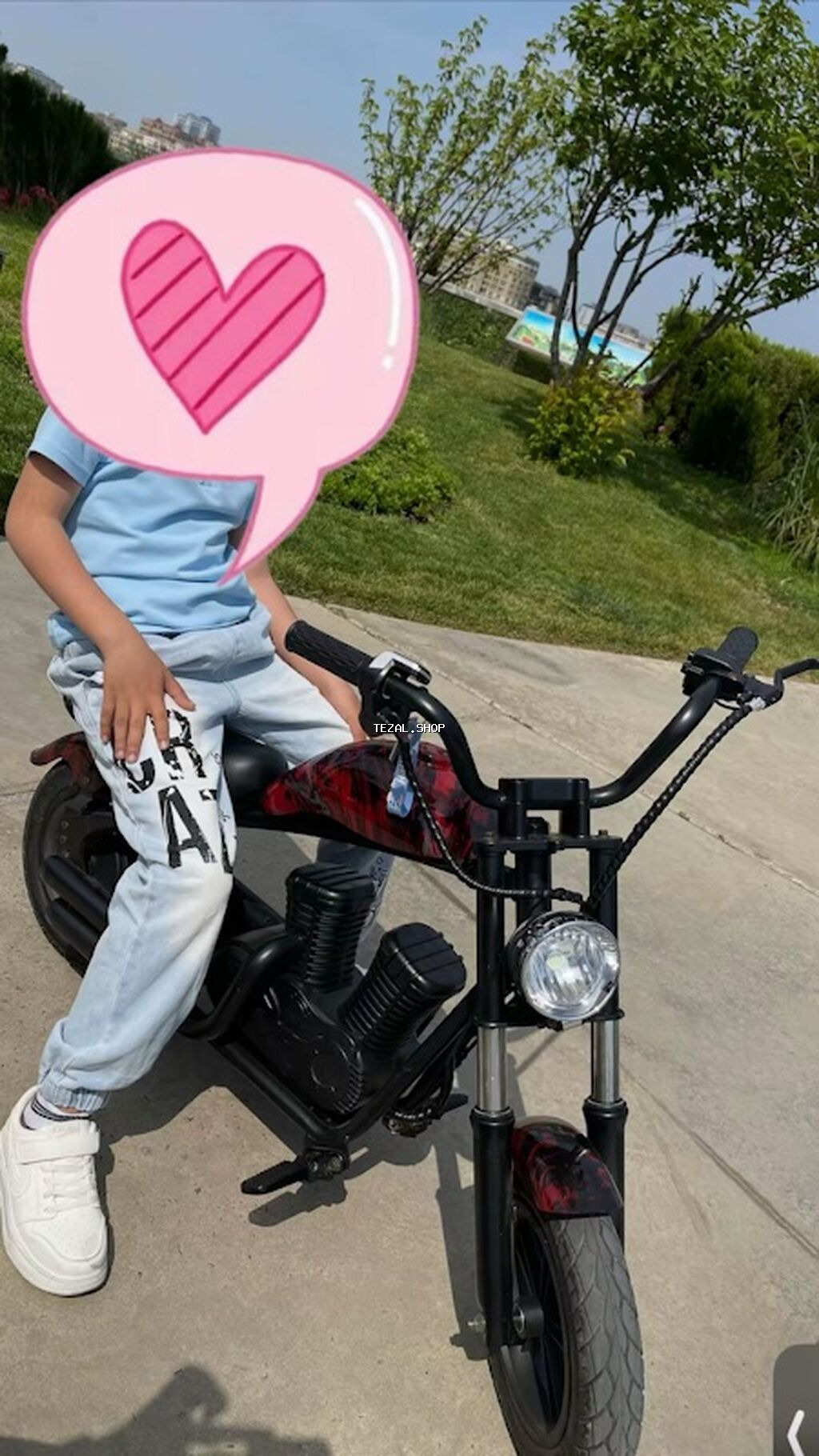 Uşaq elektrik motosikleti. Cox az iştanlib ıdeal vaziyetadi. 550 - şəkil 2